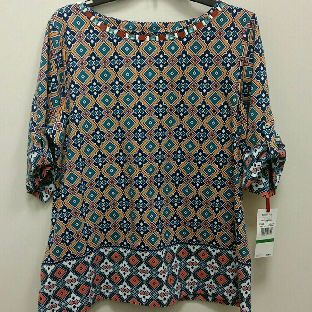 Ruby Rd. Beaded Top - image 1